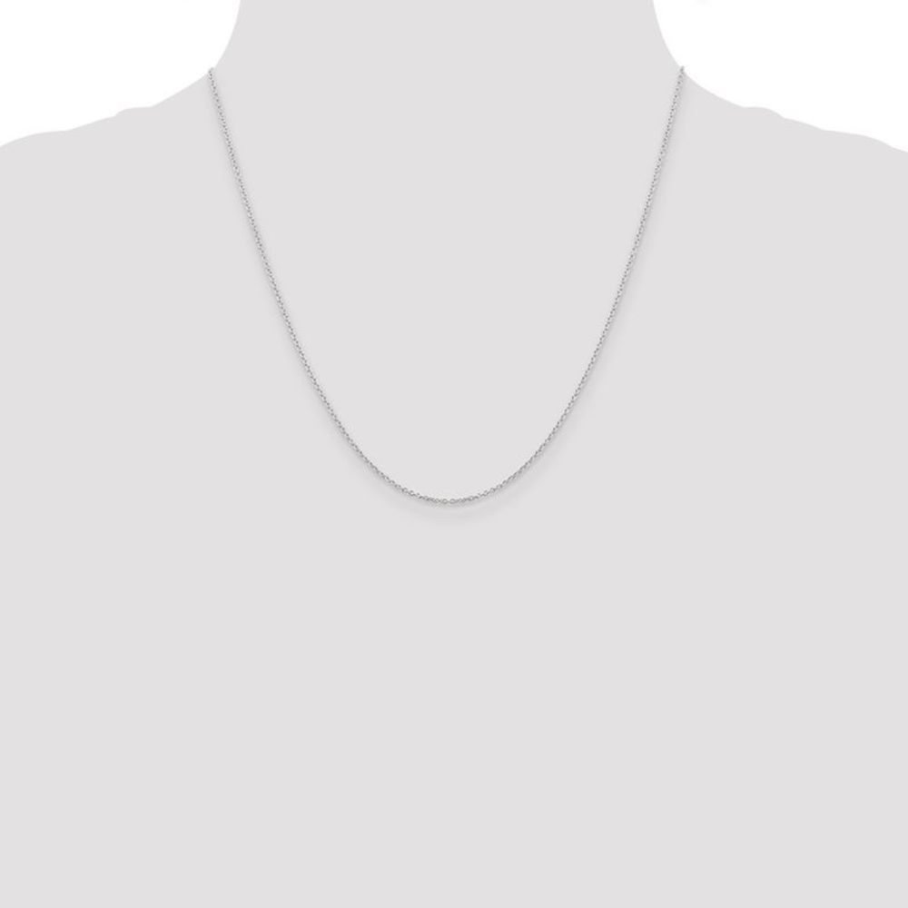 Silver, Amanda Collection Small Block Style Initial R Necklace - 20 In - Picture 2 of 7